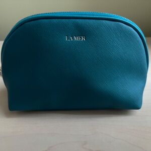 Weekend Sale! New La Mer Teal Cosmetic Pouch w/ Full Zipper Closure
